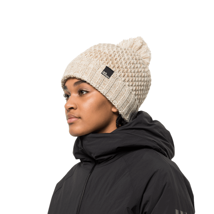Origins Winter Pearl Highloft Knit Cap Women Brand Jack Wolfskin