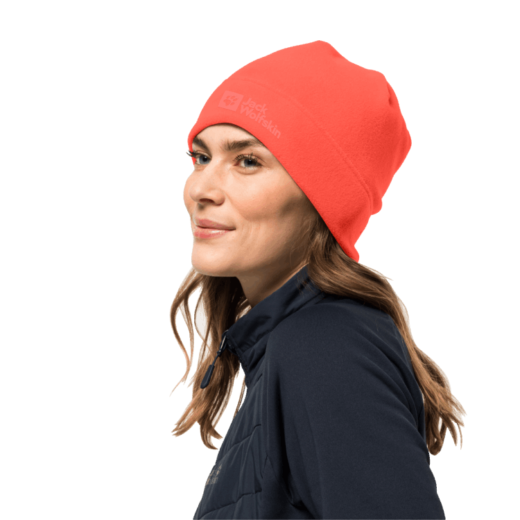 Brand Jack Wolfskin Hot Coral Real Stuff Beanie Collection