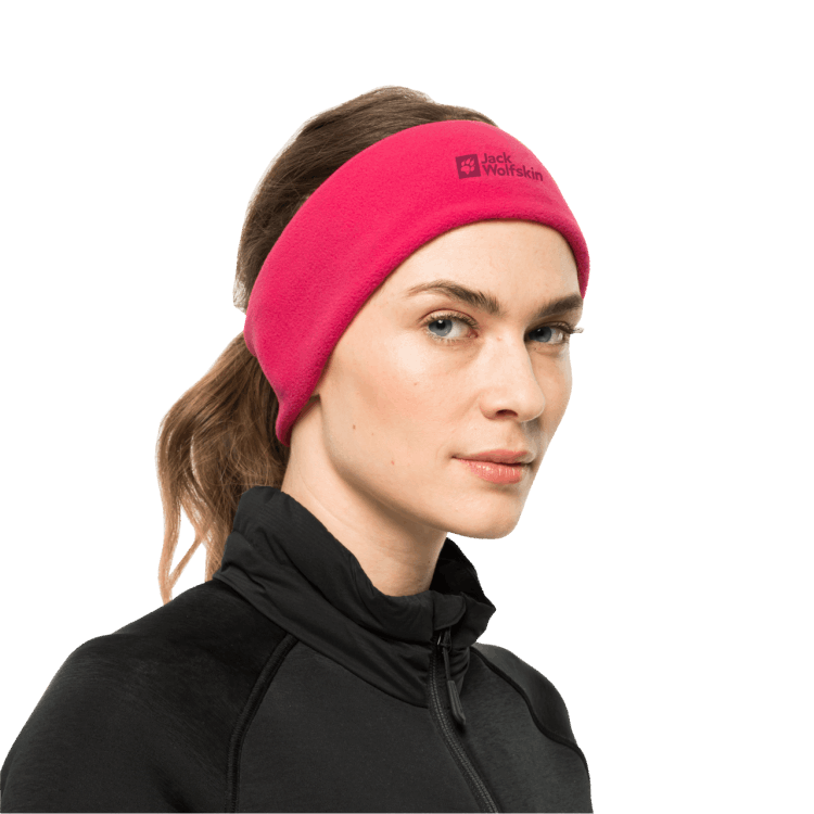 Brands Pink Dahlia Real Stuff Headband Brand Jack Wolfskin