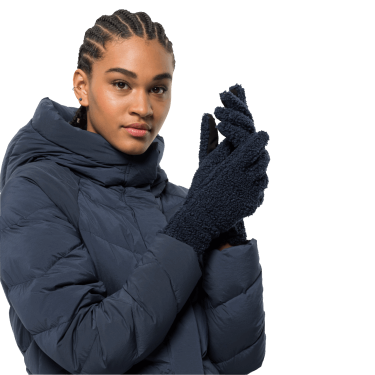 Brand Jack Wolfskin Night Blue Women's High Curl Glove