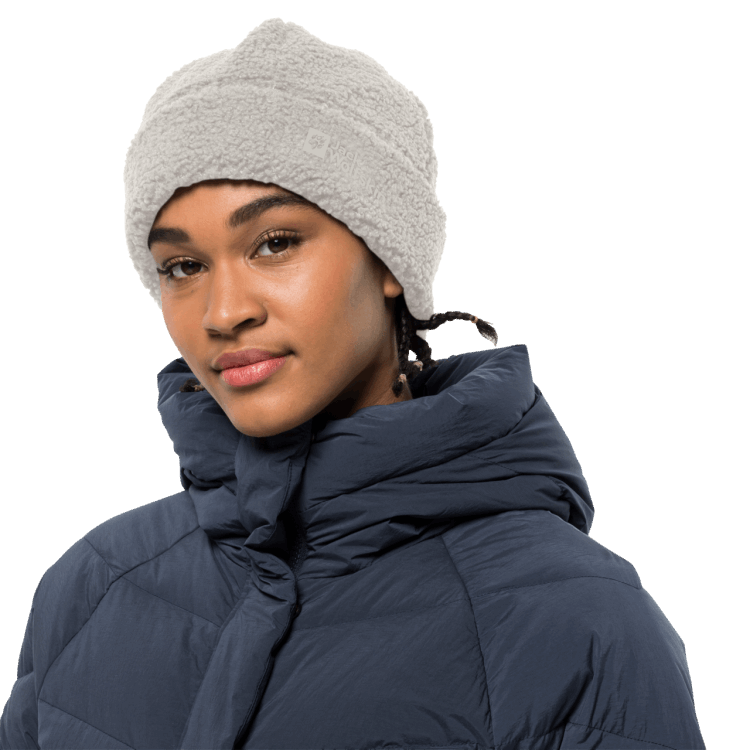 Brand Jack Wolfskin Women's High Curl Beanie Winter Pearl Brands