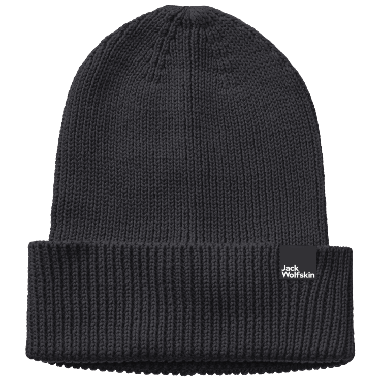 Black New Brand Jack Wolfskin Essential Beanie