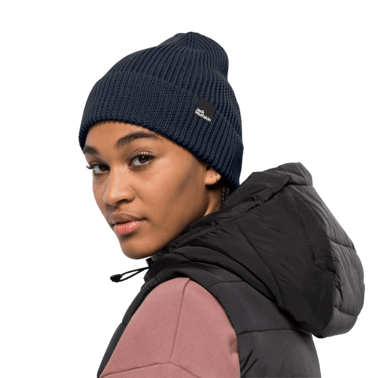 Night Blue Essential Beanie Brand Jack Wolfskin Collection