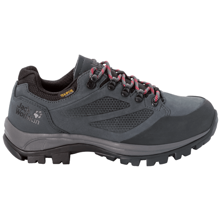 Origin Women's Rebellion Texapore Low Brand Jack Wolfskin Grey-Red