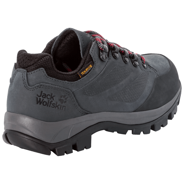 Origin Women's Rebellion Texapore Low Brand Jack Wolfskin Grey-Red