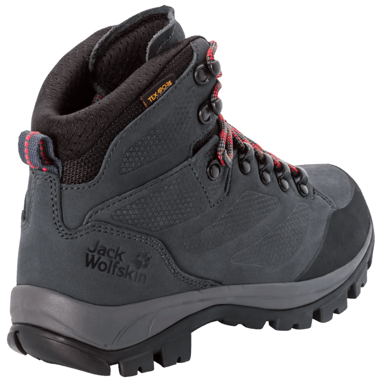 Brand Brand Jack Wolfskin Grey-Red Women's Rebellion Texapore Mid