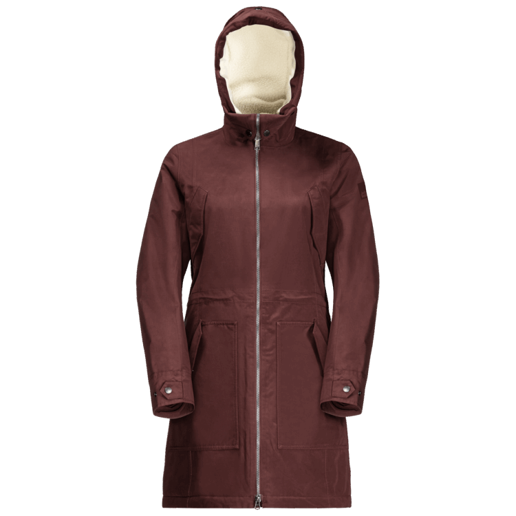 Brand Jack Wolfskin Cordovan Red Origins Rocky Point Parka