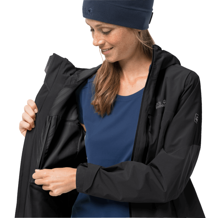 Brand Jack Wolfskin Black Women's Go Hike Jacket Brand
