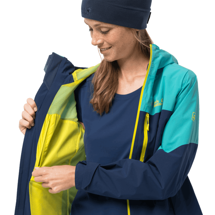 Brand Jack Wolfskin Women's Go Hike Jacket Best Dark Indigo