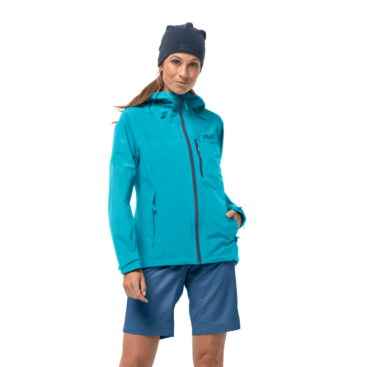 Dark Aqua Brand Jack Wolfskin Women's Go Hike Jacket Fashion
