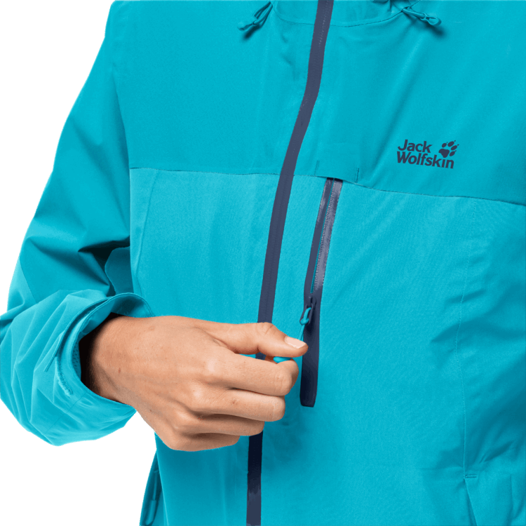 Dark Aqua Brand Jack Wolfskin Women's Go Hike Jacket Fashion