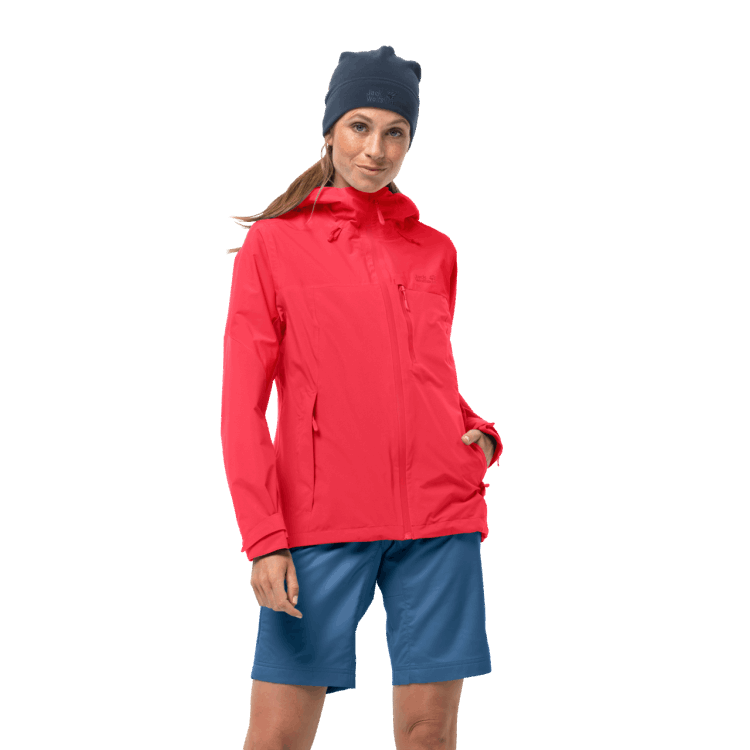 Tulip Red Collection Brand Jack Wolfskin Women's Go Hike Jacket