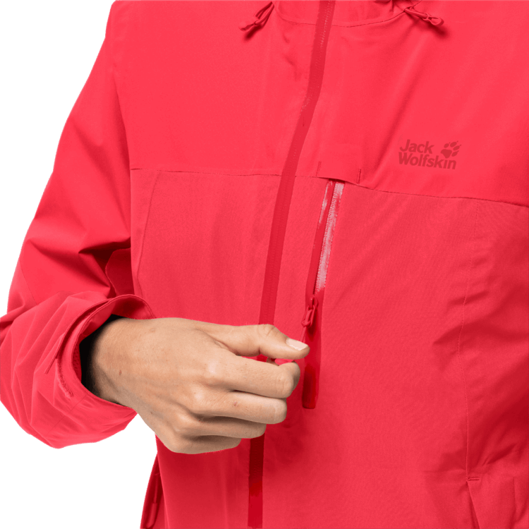 Tulip Red Collection Brand Jack Wolfskin Women's Go Hike Jacket