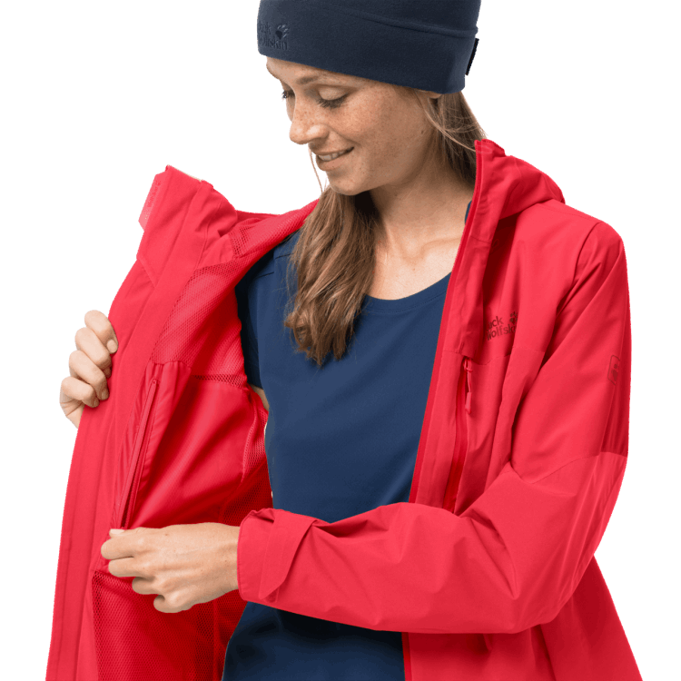 Tulip Red Collection Brand Jack Wolfskin Women's Go Hike Jacket