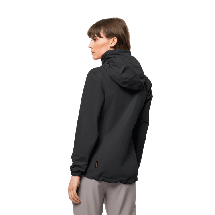 Black Women's Stormy Point 2L Jacket Brand Jack Wolfskin Origin