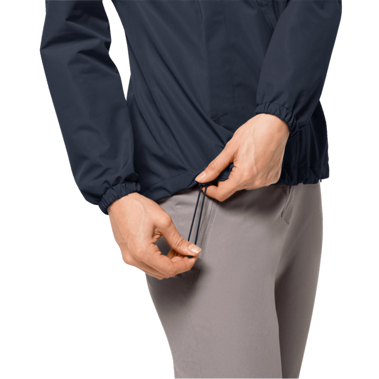 Night Blue Women's Stormy Point 2L Jacket Origins Brand Jack Wolfskin