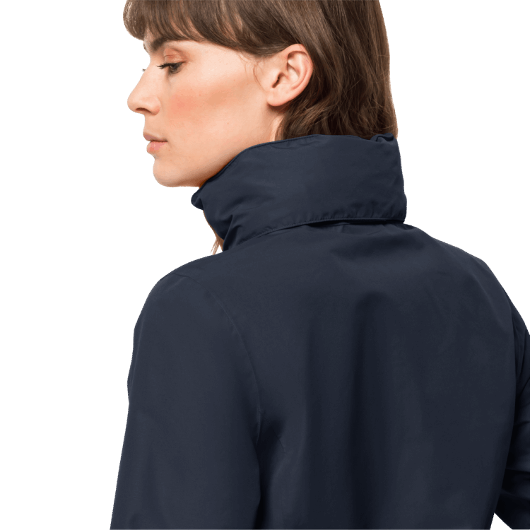 Night Blue Women's Stormy Point 2L Jacket Origins Brand Jack Wolfskin
