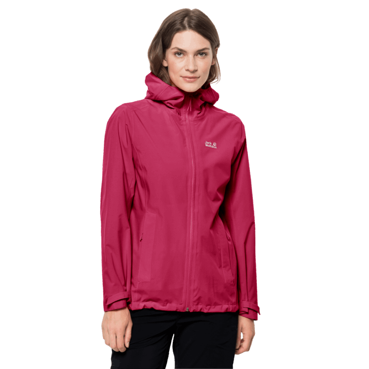 Original Brand Jack Wolfskin Cranberry Women's Pack & Go Shell
