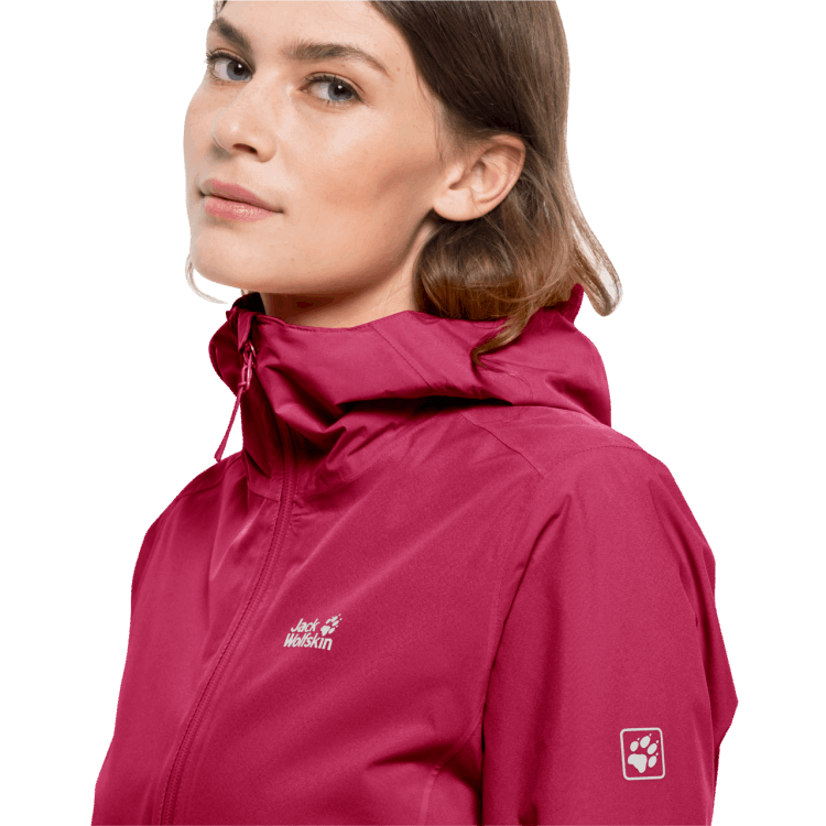 Original Brand Jack Wolfskin Cranberry Women's Pack & Go Shell