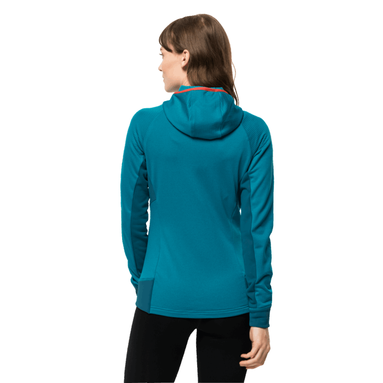 Women's Hydro Grid Fleece Brand Jack Wolfskin Freshwater Blue Fashion