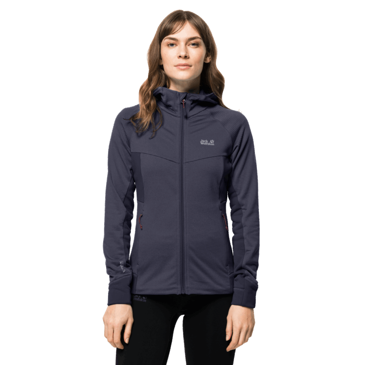 Women's Hydro Grid Fleece Brand Jack Wolfskin Collection Graphite
