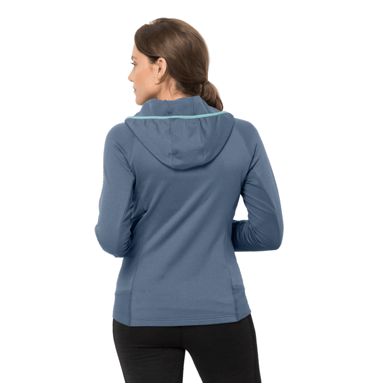 Women's Hydro Grid Fleece Brand Frost Blue Brand Jack Wolfskin