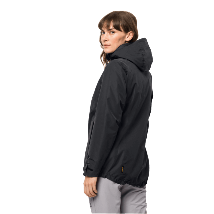 Black Origin Brand Jack Wolfskin Women's Bergland 3In1 Jacket