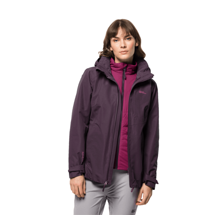 Grapevine Origins Women's Bergland 3In1 Jacket Brand Jack Wolfskin