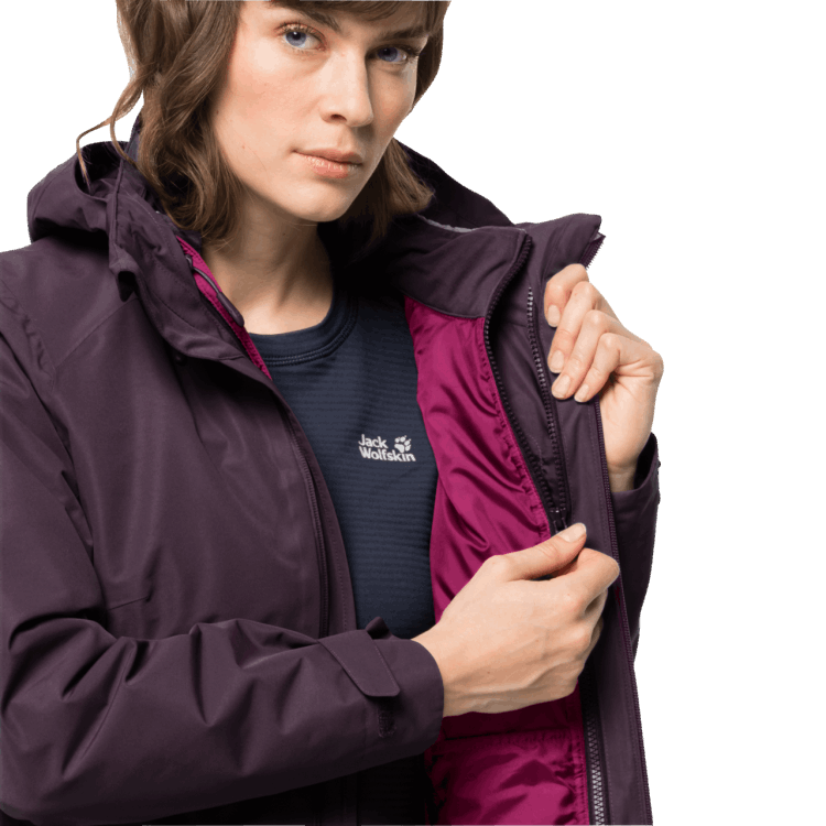 Grapevine Origins Women's Bergland 3In1 Jacket Brand Jack Wolfskin