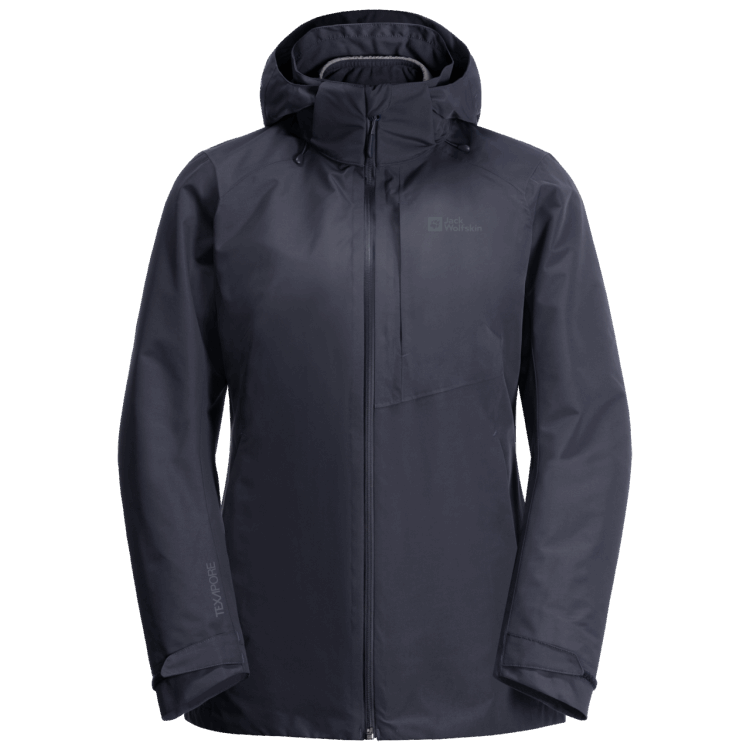 Graphite Women's Bergland 3In1 Jacket Brand Jack Wolfskin