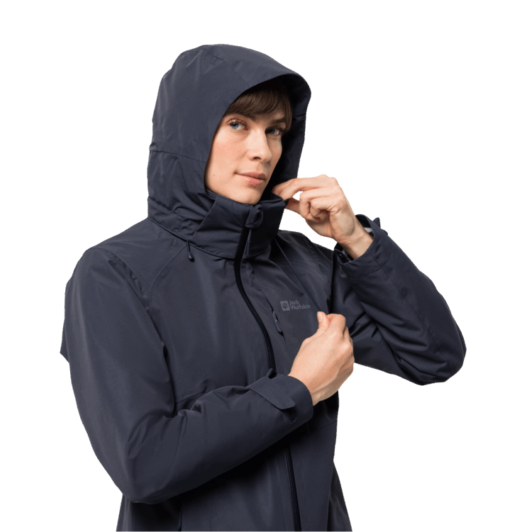 Graphite Women's Bergland 3In1 Jacket Brand Jack Wolfskin