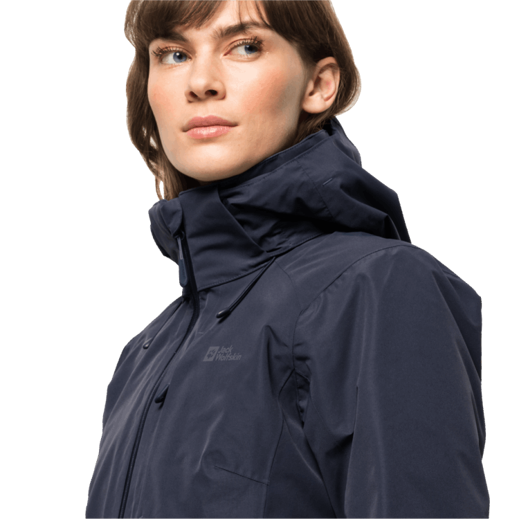 Graphite Women's Bergland 3In1 Jacket Brand Jack Wolfskin