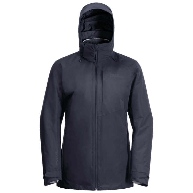 Graphite Women's Bergland 3In1 Jacket Brand Jack Wolfskin