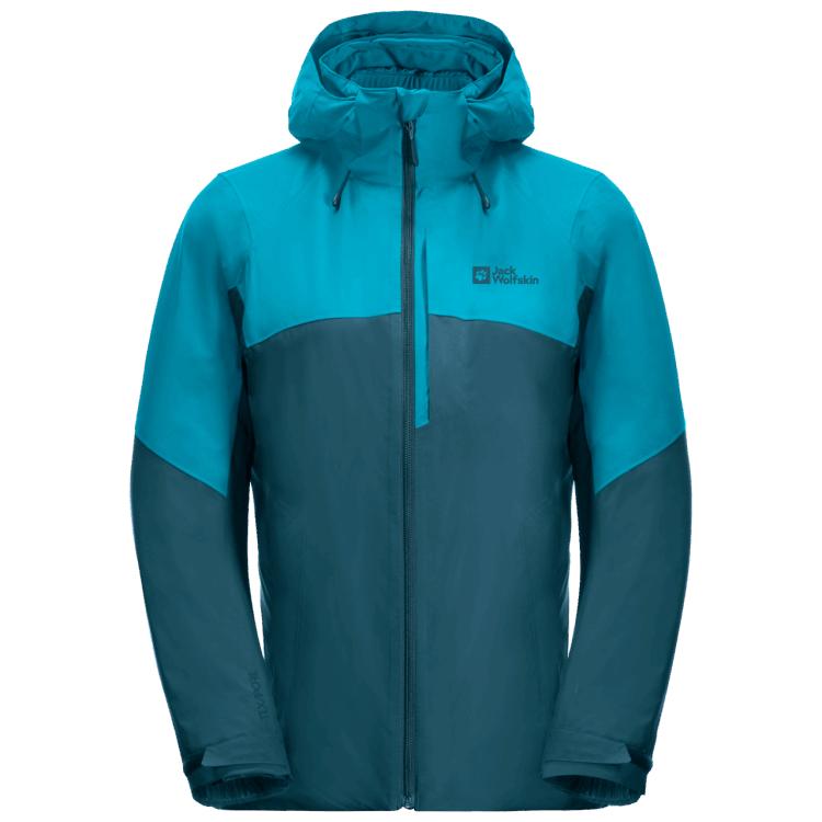 Original Women's Feldberg 3In1 Jacket Brand Jack Wolfskin Blue Coral