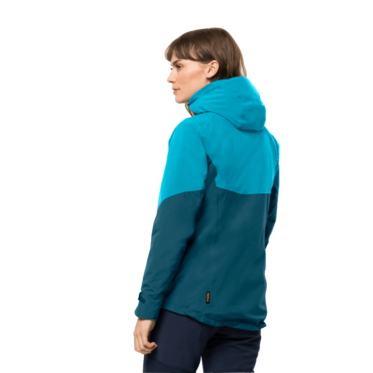 Original Women's Feldberg 3In1 Jacket Brand Jack Wolfskin Blue Coral