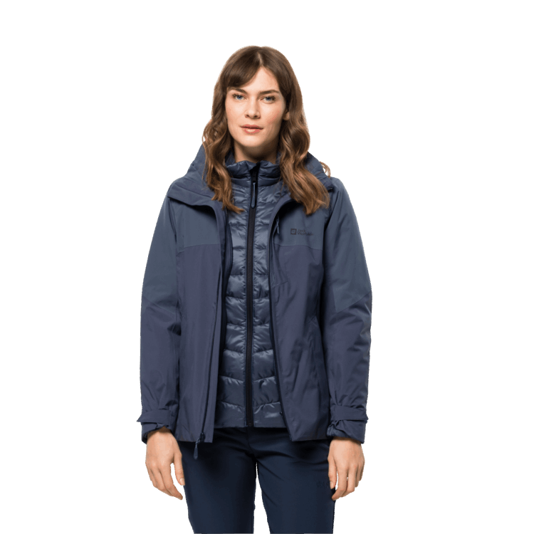 Best Brand Jack Wolfskin Graphite Women's Feldberg 3In1 Jacket