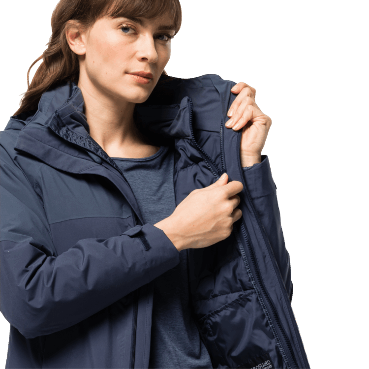 Best Brand Jack Wolfskin Graphite Women's Feldberg 3In1 Jacket