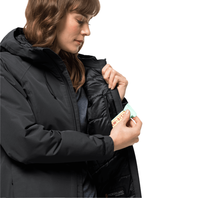 New Brand Jack Wolfskin Women's Heidelstein Insulated Jacket Black