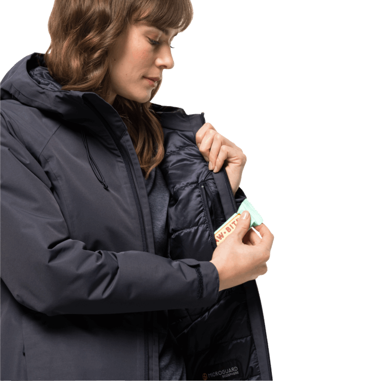 Women's Heidelstein Insulated Jacket Brand Jack Wolfskin Graphite Collections