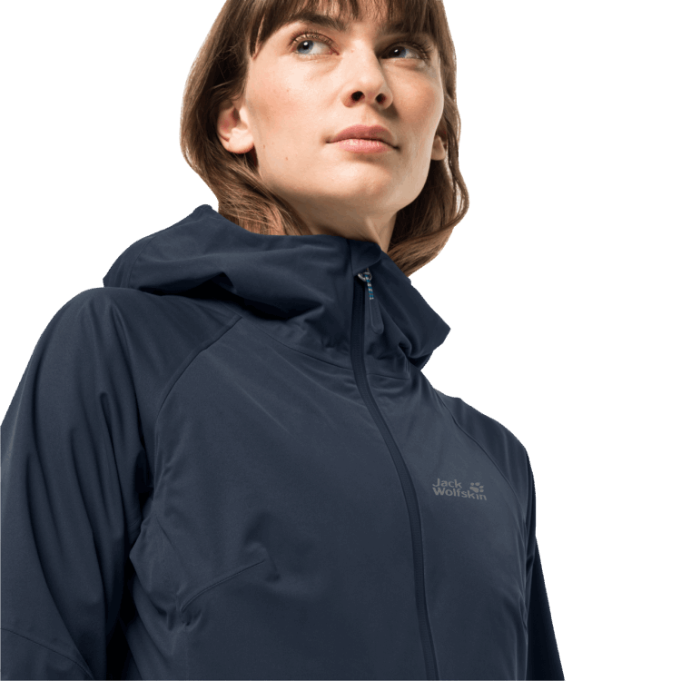 Women's Highest Peak Jacket Night Blue Brand Brand Jack Wolfskin