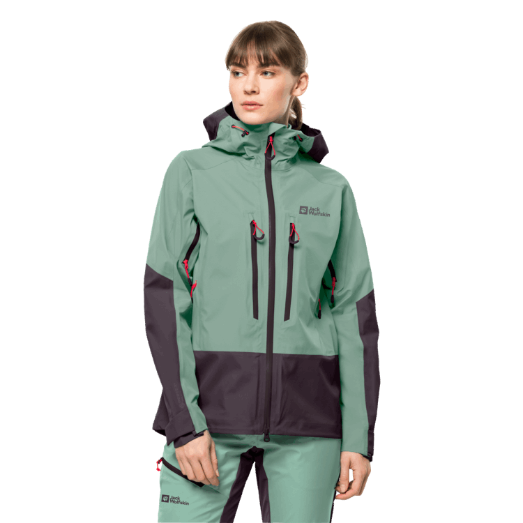 Brand Jack Wolfskin Granite Green Hot Women's Alpspitze 3L Jacket