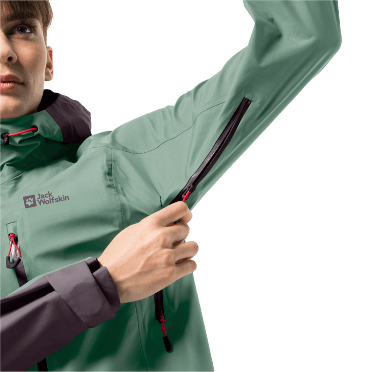 Brand Jack Wolfskin Granite Green Hot Women's Alpspitze 3L Jacket