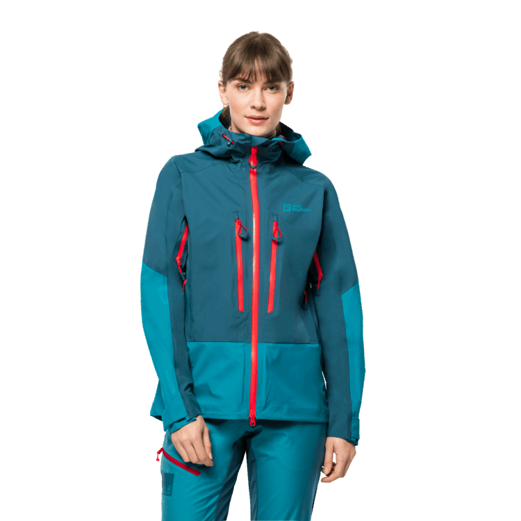Brand Jack Wolfskin Blue Coral Women's Alpspitze 3L Jacket Best