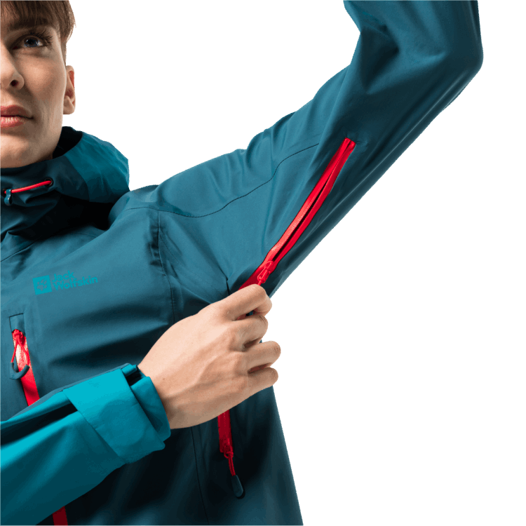 Brand Jack Wolfskin Blue Coral Women's Alpspitze 3L Jacket Best