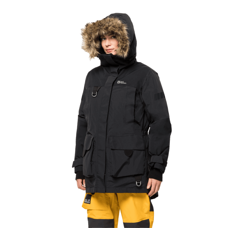 Brand Jack Wolfskin New Women's 1995 Series Parka Black