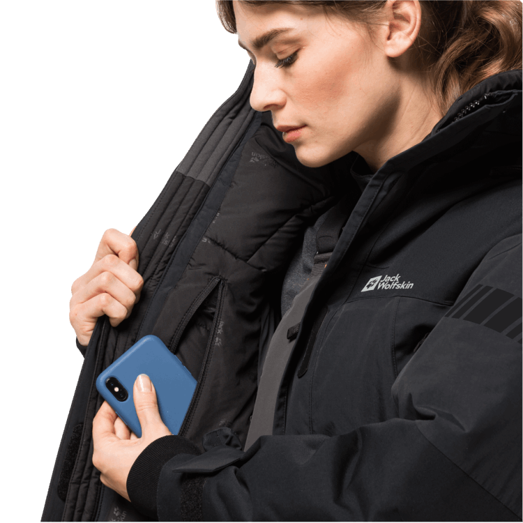 Brand Jack Wolfskin New Women's 1995 Series Parka Black
