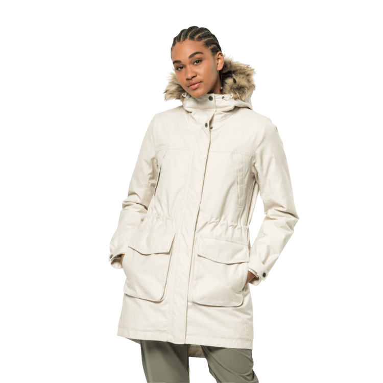 Brand Jack Wolfskin Women's Winterfrost Insulated Parka Winter Pearl Collection