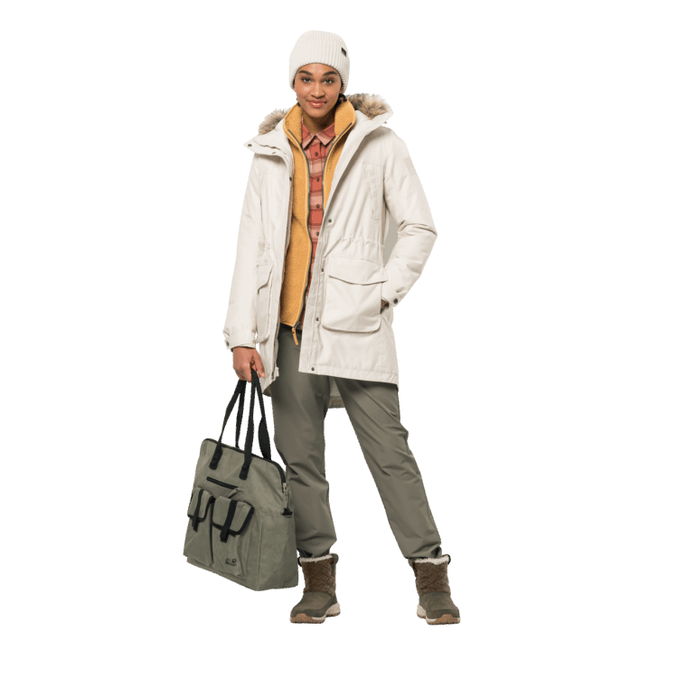 Brand Jack Wolfskin Women's Winterfrost Insulated Parka Winter Pearl Collection