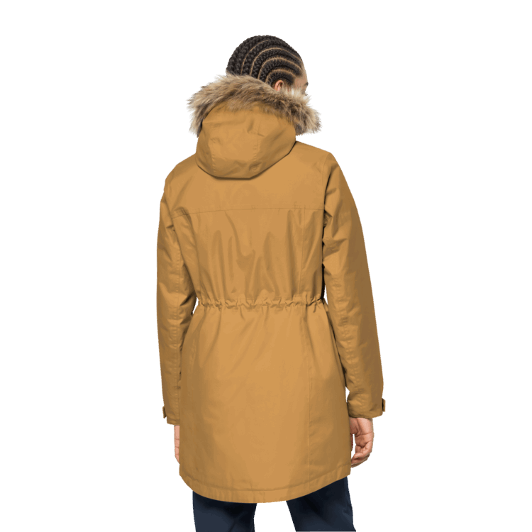 Brand Jack Wolfskin Women's Winterfrost Insulated Parka Collections Amber Gold