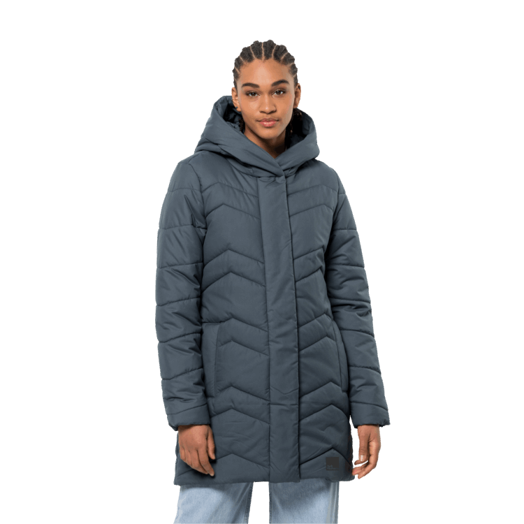 Slate Blue Brand Jack Wolfskin Women's Kyoto Coat Origins